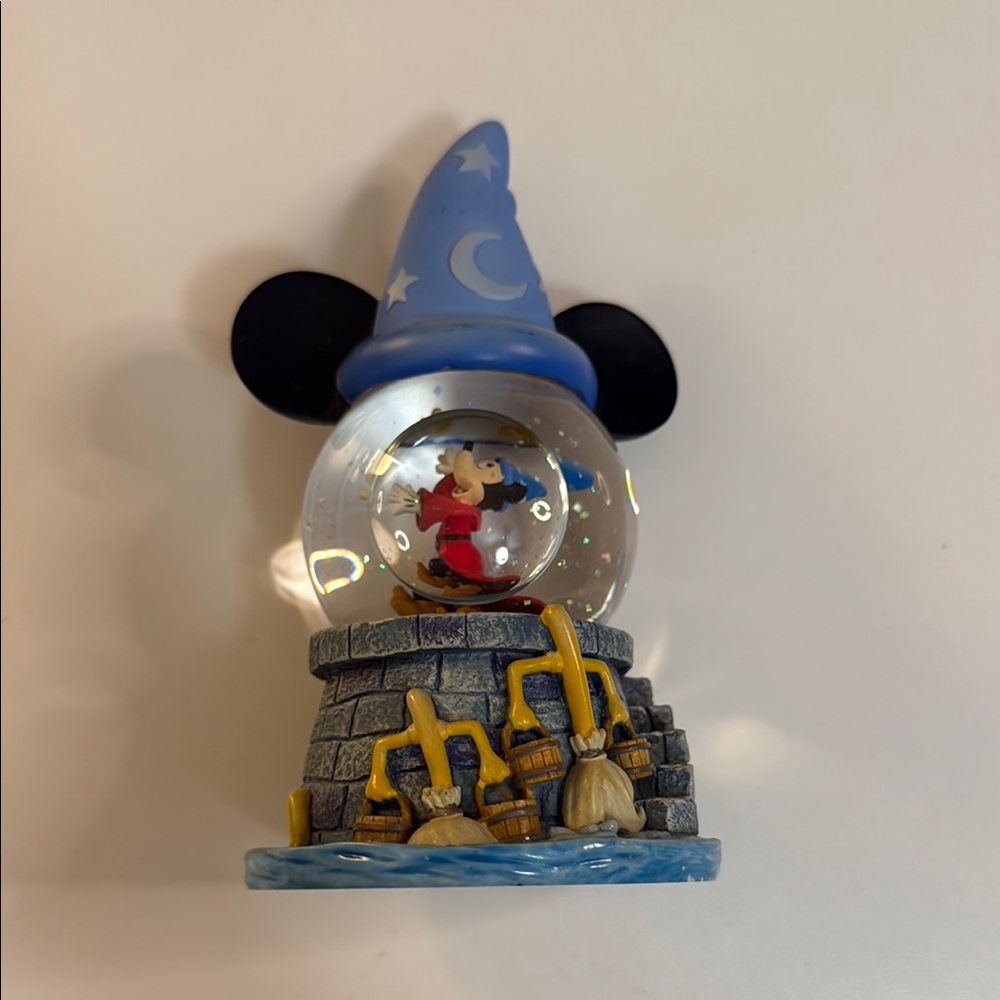 Vintage Disney Mickey Mouse Sorcerer Snow Globe